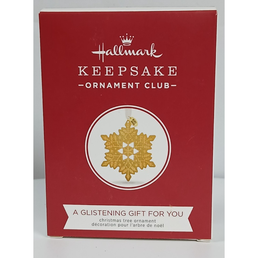 HALLMARK A Glistening Gift for You 2018 Keepsake Ornament Club Christmas